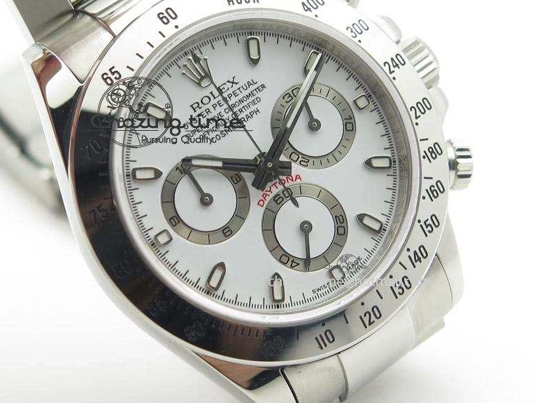 Best Daytona Dial SS (Same A23J Bracelet as White JF Edition Genuine) On 116520 Thickness 1024